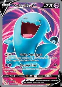2020 Sword & Shield Wobbuffet V #191 card