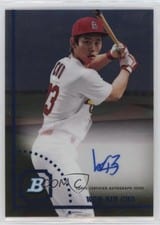 2022 Bowman Heritage Chrome Prospect Autographs Won-Bin Cho #CPA-WC card