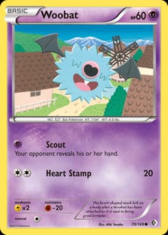 Boundaries Crossed Woobat #70 card