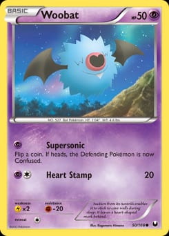 Dark Explorers Woobat #50 card