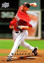 2008 Upper Deck Base Set Woody Williams #13 card
