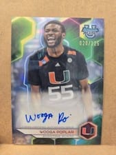 2023-24 Bowman University Best Best of 2023 Refractor Autographs Wooga Poplar #B23-WP card