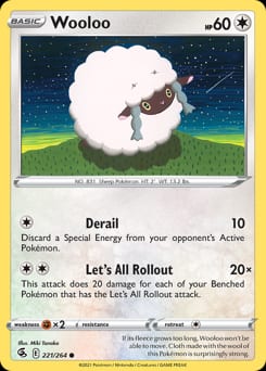 Fusion Strike Wooloo #221 card