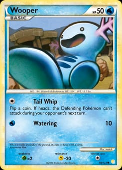 HeartGold & SoulSilver Wooper #88 card
