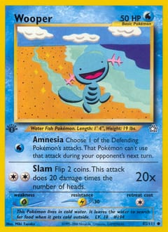 Neo Genesis Wooper #82 card