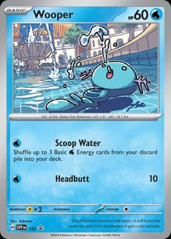 2023 Scarlet & Violet Black Star Promos Wooper #155 card