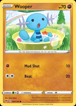 Vivid Voltage Wooper #83 card