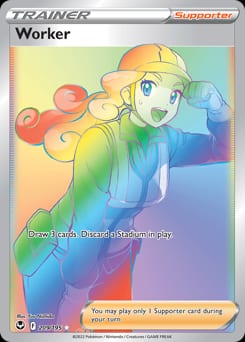 2022 Silver Tempest Worker #209 card