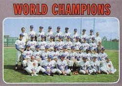 1970 Topps Base Set World Champions #1 card