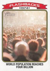2023 Topps Heritage News Flashbacks World Population #NF-2 card