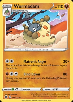 Brilliant Stars Wormadam #77 card