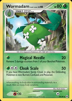 Arceus Wormadam Plant Cloak #49 card