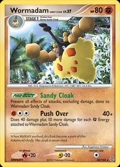 Secret Wonders Wormadam Sandy Cloak #42 card