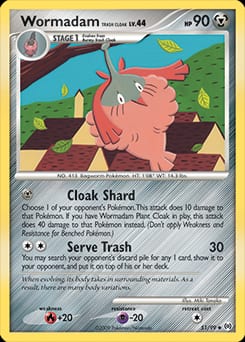 Arceus Wormadam Trash Cloak #51 card