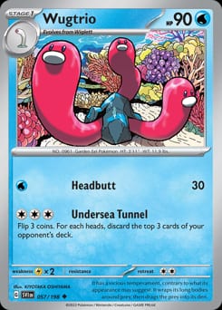 Scarlet & Violet Wugtrio #57 card