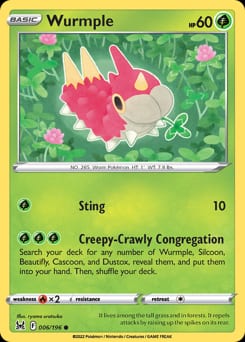 Lost Origin Wurmple #6 card