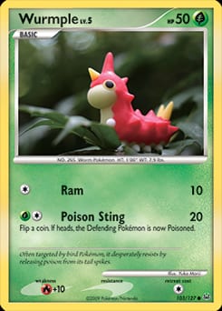 Platinum Wurmple #103 card