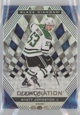 2022-23 Upper Deck Black Diamond Diamonation Wyatt Johnston #D-WJ card