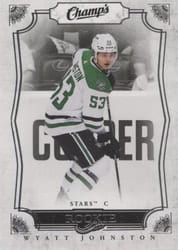 2022-23 Upper Deck Champs Rookies Wyatt Johnston #C-7 card