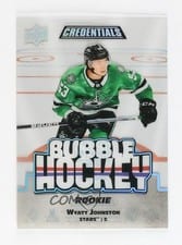 2022-23 Upper Deck Credentials Bubble Hockey Rookies Wyatt Johnston #BHR-WJ card