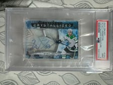 2023-24 Upper Deck Trilogy Crystallized Signatures Wyatt Johnston #C-WJ card