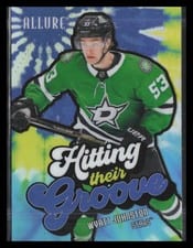2025-26 Upper Deck Allure Hitting Their Groove Wyatt Johnston #HTG-5 card