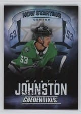 2025-26 Upper Deck Credentials Now Starring Wyatt Johnston #NS-15 card