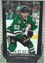 2025-26 Upper Deck Encore Wyatt Johnston #E-30 card