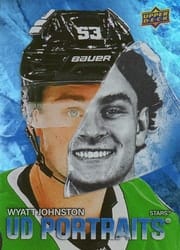 2025-26 Upper Deck UD Portraits Wyatt Johnston #P-11 card