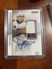 2023-24 Upper Deck Premier Acetate Rookie Autograph Patch Wyatt Kaiser #AR-WK card