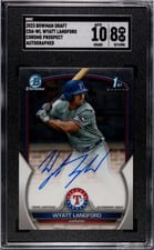 2023 Bowman Draft Chrome Prospect Autographs Wyatt Langford #CDA-WL card
