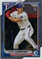 2024 Bowman Chrome Base Set Wyatt Langford #71 card