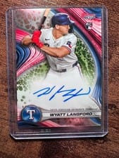 2024 Bowman's Best Best of 2024 Autographs Wyatt Langford #B24-WL card