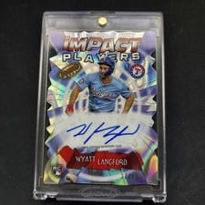Wyatt Langford 2024 Bowman's Best Impact Players Autographs card
