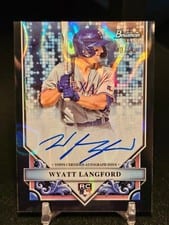 2024 Bowman Sterling Rookie Autographs Wyatt Langford #RA-WL card