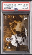 2024 Topps Black & White Golden Hour Wyatt Langford #GH-10 card
