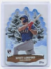2024 Topps Holiday Evergreen Die Cuts Wyatt Langford #EG-13 card