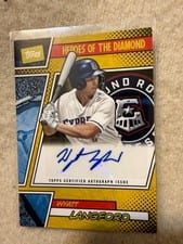 2024 Topps Pro Debut Heroes of the Diamond Autographs Wyatt Langford #HOTDA-WL card