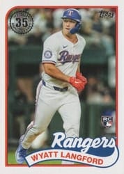 2024 Topps Update 1989 Topps Baseball 35th Anniversary Wyatt Langford #89US-36 card