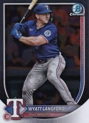 2025 Bowman Chrome Base Set Wyatt Langford #36 card