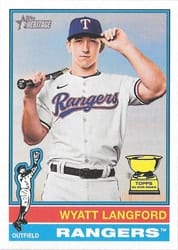 2025 Topps Heritage Base Set Wyatt Langford #29 card
