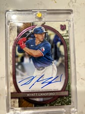2025 Topps Museum Collection Archival Autographs Wyatt Langford #AA-WL card