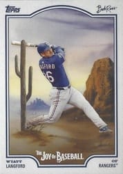 2025 Topps X Bob Ross: The Joy of Baseball Base Set Wyatt Langford #37 card