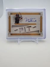 2025 Panini National Treasures Die-Cut Material Autographs Wyatt Sanford #12 card