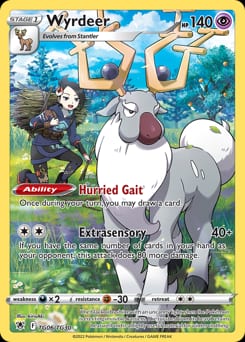 Astral Radiance Trainer Gallery Wyrdeer #TG06 card
