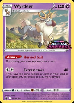 SWSH Black Star Promos Wyrdeer #SWSH206 card