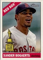 2015 Topps Heritage Base Set Xander Bogaerts #427 card