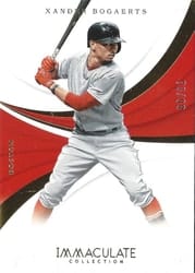 2018 Panini Immaculate Collection Base Set Xander Bogaerts #85 card