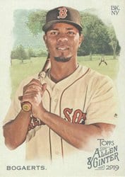 2019 Topps Allen & Ginter Base Set Xander Bogaerts #145 card