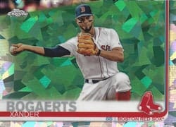 2019 Topps Chrome Sapphire Edition Base Set Xander Bogaerts #167 card